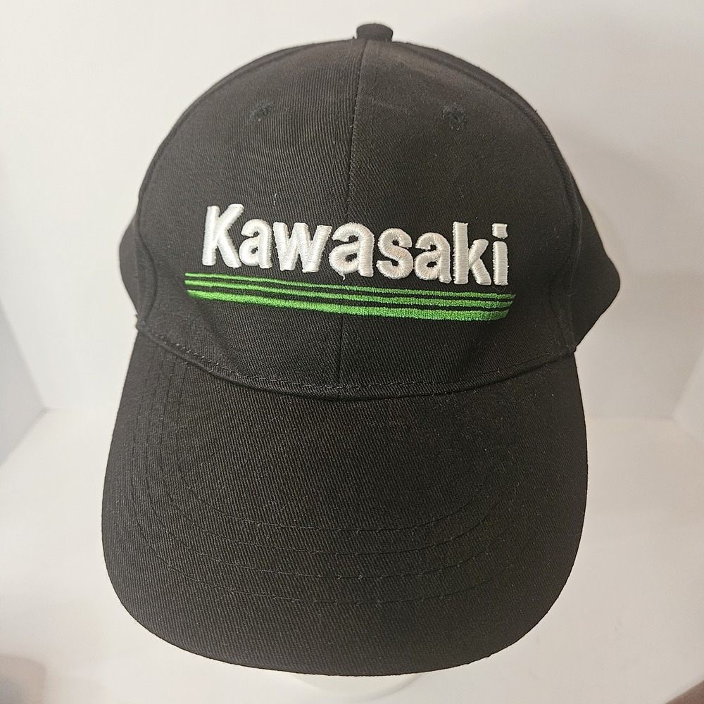 Kawasaki Baseball Cap Snapback ActionSports Motocross Adjustable Hat Embroidery